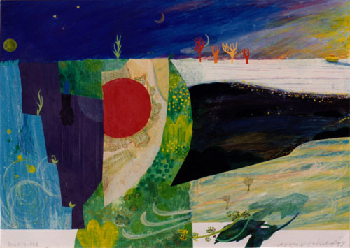 静かな風の谷の果実園